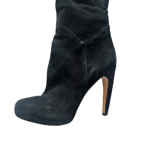 Sam Edelman Kayla Over The Knee Suede Boots Black Size 8.5 - Picture 11 of 11